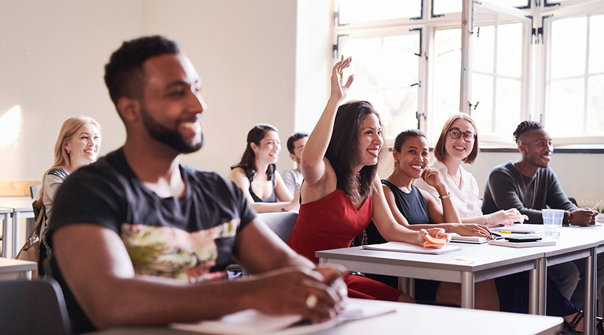 En lektion för vuxenstudenter