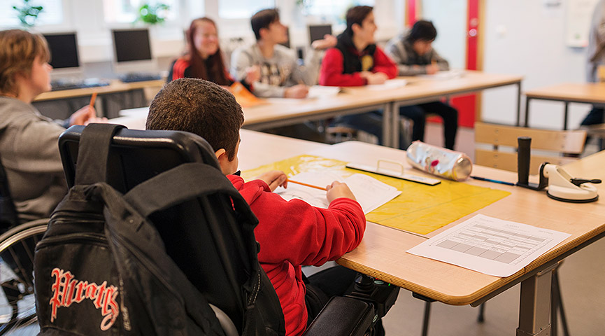 Elever i ett klassrum